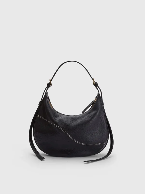 Liveri Grained Leather Small Hobo Bag*ATP Atelier New