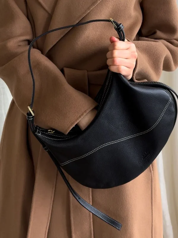 Liveri Grained Leather Small Hobo Bag*ATP Atelier New