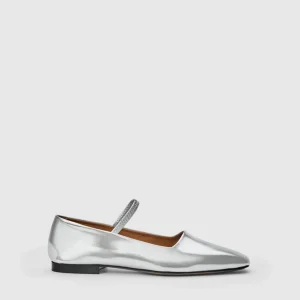 Petina Metallic Lader Mary Jane Flats*ATP Atelier New