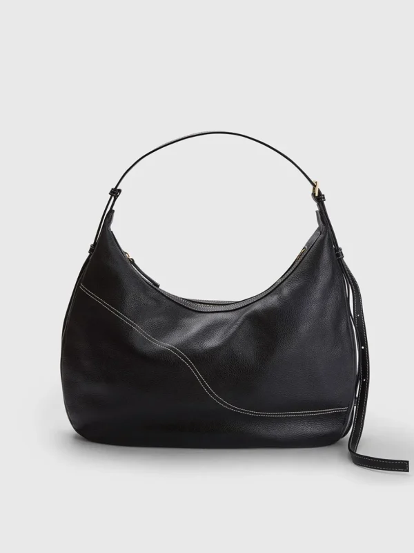 Potenza Grained Leather Large Hobo Bag*ATP Atelier Cheap