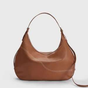 Potenza Grained Leather Large Hobo Bag*ATP Atelier Best Sale