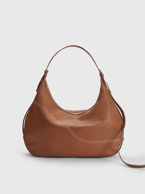 Potenza Grained Leather Large Hobo Bag*ATP Atelier Best Sale