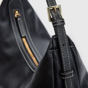 Potenza Grained Leather Large Hobo Bag*ATP Atelier Cheap