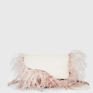 Scarlino Nappa/Feathers Pouch Bag*ATP Atelier Flash Sale