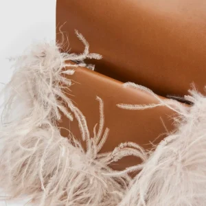 Scarlino Nappa/Feathers Pouch Bag*ATP Atelier Flash Sale