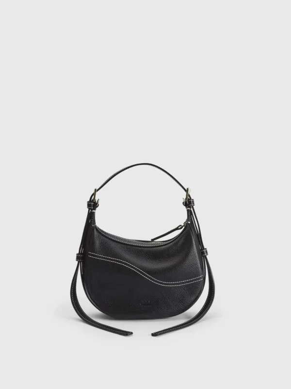 Silea Grained Leather Mini Hobo Bag*ATP Atelier Store