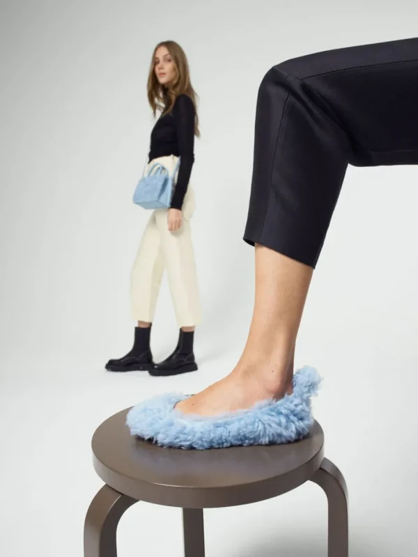 Teano Shearling Ballet Flats*ATP Atelier Outlet